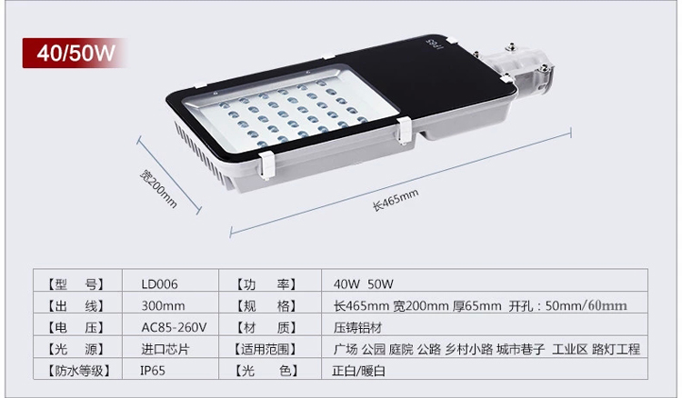 40/50W小金豆尺寸图