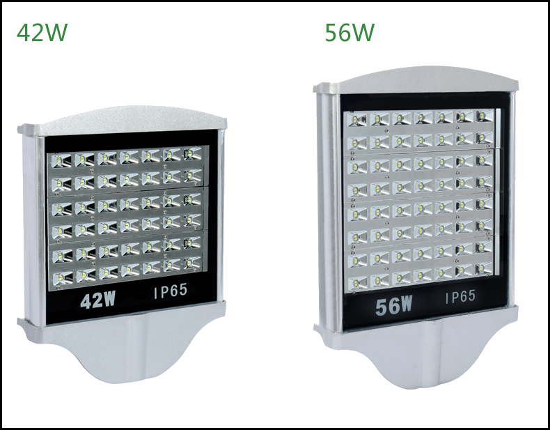 42W和56W平板路灯正面